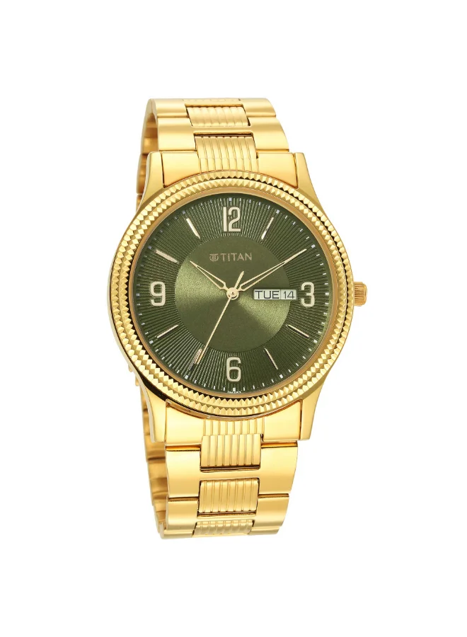 تيتان Men's Stainless Steel Analog Watch 1650YM08 - 40 mm
