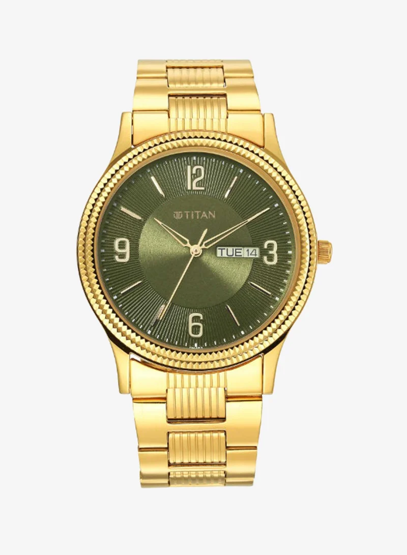 TITAN Men's Stainless Steel Analog Watch 1650YM08 - 40 mm