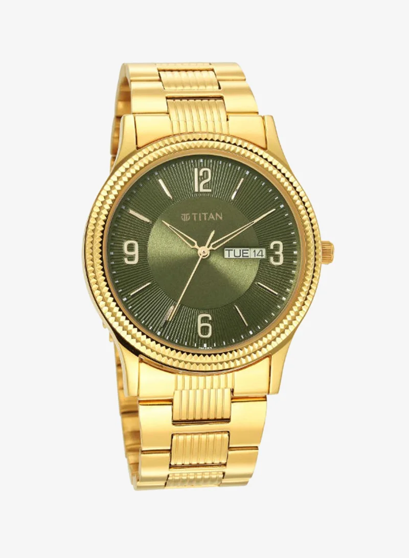 TITAN Men's Stainless Steel Analog Watch 1650YM08 - 40 mm