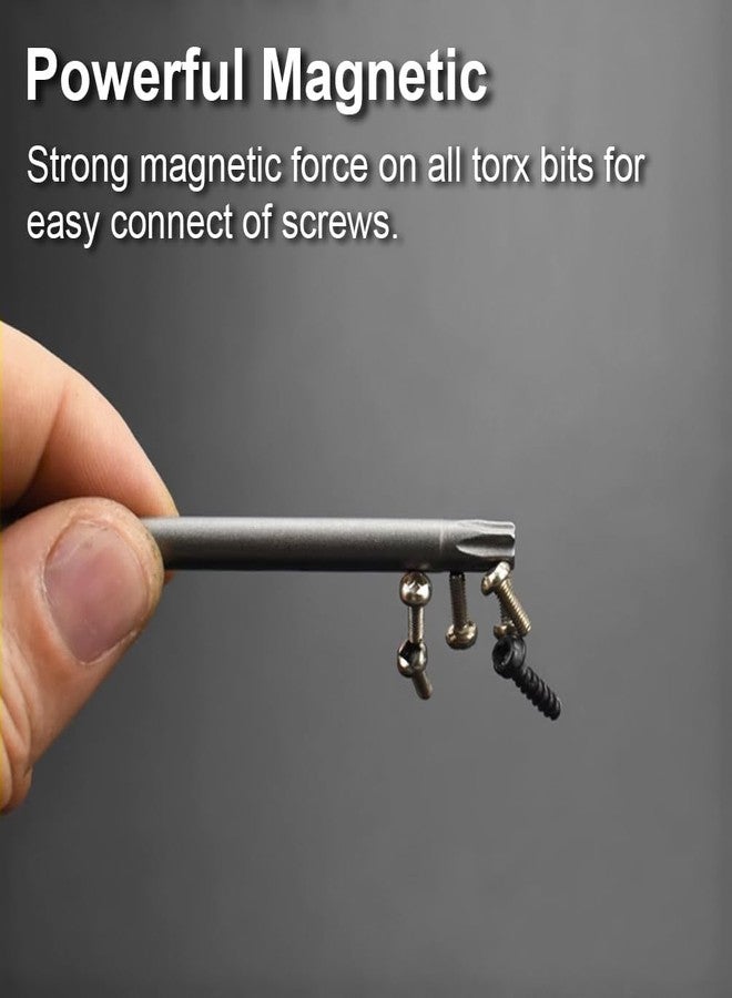 PTSLKHN 10PCS T25 Torx Screwdriver Bit Sets, 4‘’Length Magnetic Security Torx Bits Set (10, T25-4inL) - Image 4