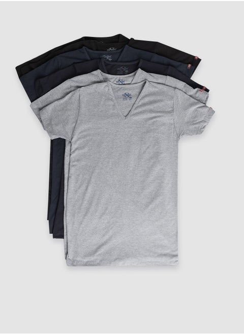 set of 6 Undershirt V nick