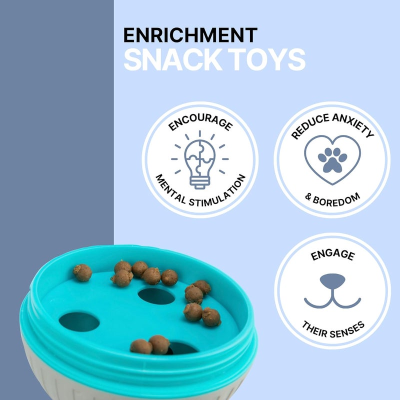 TRIXIE Treat Tumbler Snack Ball Dog Toy Level 1 Interactive Treat Dispensing Dog Puzzle Enrichment Toy Medium - Image 4