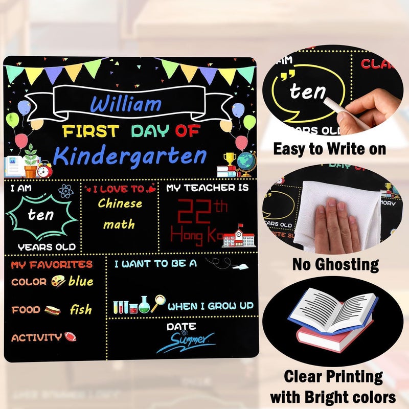 Al Raied ARS® First Day of School Board - Double Sided Chalkboard Sign for Kids - Image 4