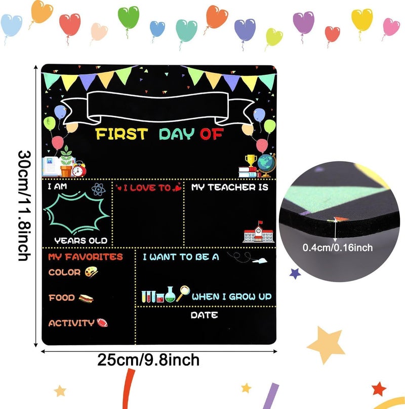 Al Raied ARS® First Day of School Board - Double Sided Chalkboard Sign for Kids - Image 2
