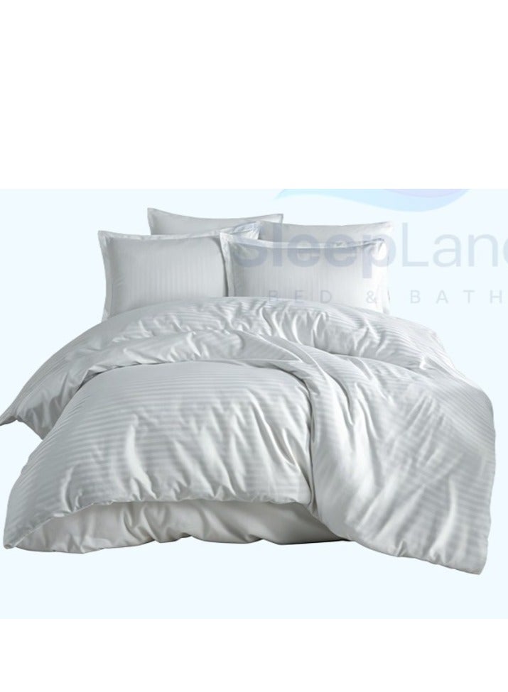 سليب لاند بكج ( لباد فندقي مقاس 200×100 سم ارتفاع 14 سم + واقي مرتبة مقاس 200×100 سم + مفرش فندقي لون ابيض مقاس 200×140سم ) - Image 3