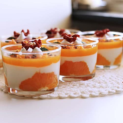 smart serve smart "serve" Grande Dessert Glass Set of 6 | 210ml Transparent Imported Glass Bowls | Lead-Free | Small Dessert Cups for Ice Cream, Pudding, Mousse, Yogurt, Trifle, Candle Glass, Cute Serving Bowls - Image 4