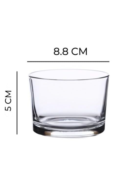 smart serve smart "serve" Grande Dessert Glass Set of 6 | 210ml Transparent Imported Glass Bowls | Lead-Free | Small Dessert Cups for Ice Cream, Pudding, Mousse, Yogurt, Trifle, Candle Glass, Cute Serving Bowls - Image 2