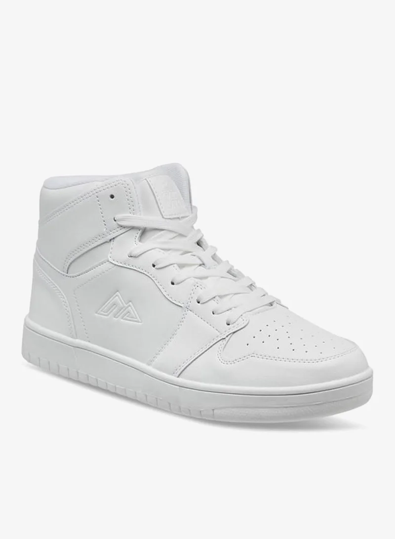 Men's Colourblock High Top Sneakers with Lace-Up Closure