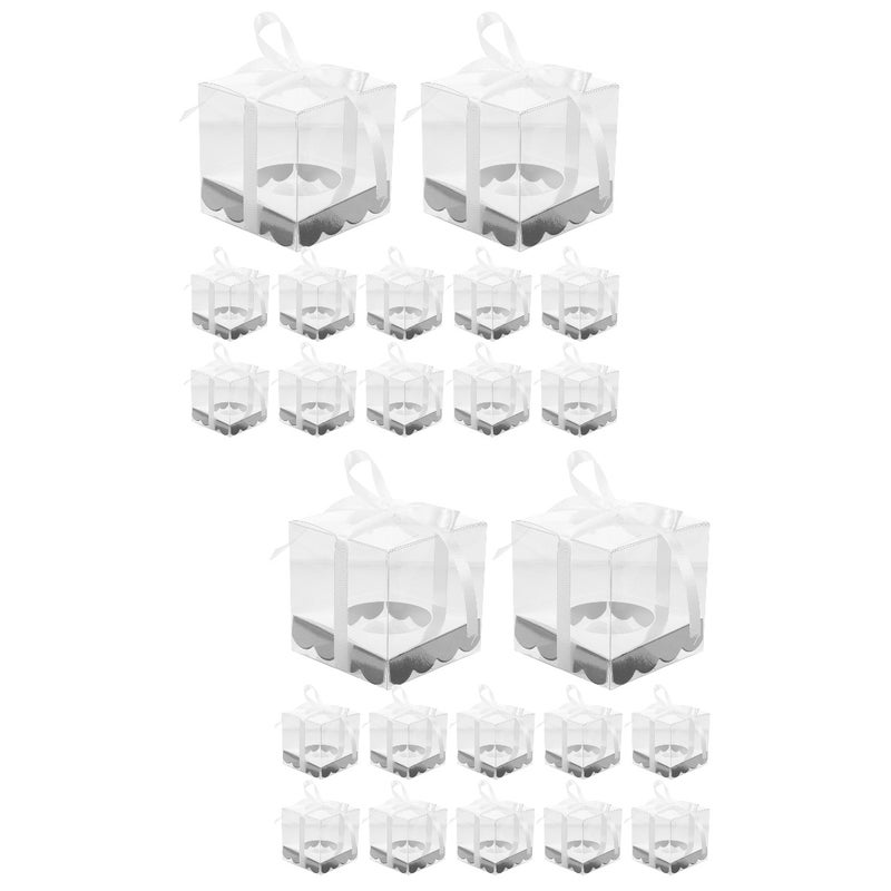📦 صندوق تعبئة شفاف لمخصصات الحفلات والهدايا ٩ ٩ سم تصميم أنيق متعدد الاستخدامات - Image 1