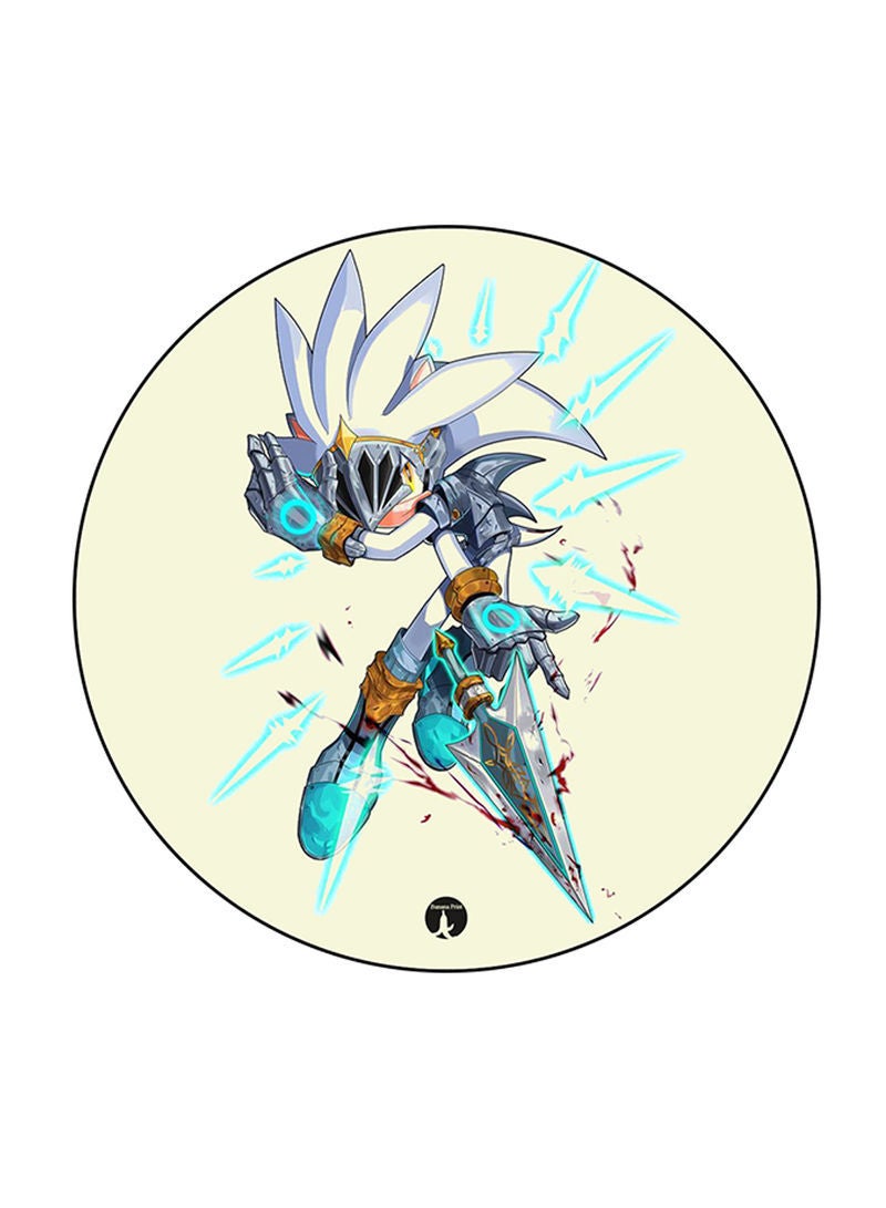 Video Game Sonic Printed Mouse Pad Multicolour