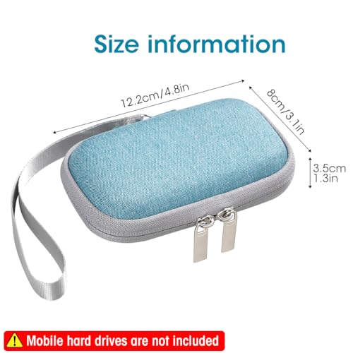 Verilux® Carrying Case for SSD, Storage Bag for SanDisk 500GB 1TB 2TB 4TB Portable SSD SDSSDE61/ SDSSDE60, Storage Case for Solid State Drive EVA Waterproof Storage SSD Travel Bag, No SSD Included - Image 5