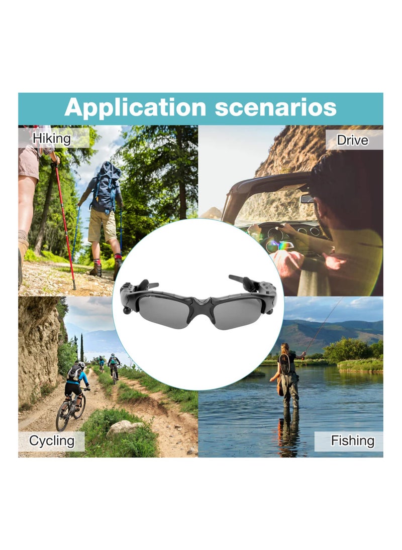 SYOSI - Sunglasses, Wireless Bluetooth Sunglasses, Stereo Sound Audio Sunglasses for Outdoor Sports, Noise Reduction Playing Music Call Earphones Supplies for Outdoor Cycling Running Driving Fishing - Image 1