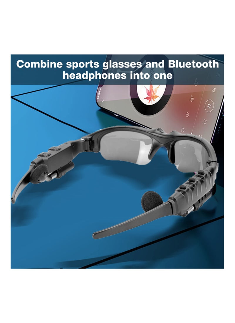 SYOSI - Sunglasses, Wireless Bluetooth Sunglasses, Stereo Sound Audio Sunglasses for Outdoor Sports, Noise Reduction Playing Music Call Earphones Supplies for Outdoor Cycling Running Driving Fishing - Image 1