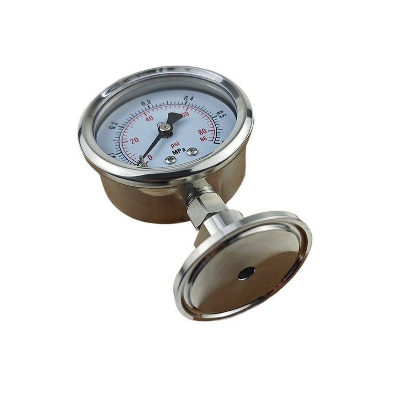 1.5 Inch Tri Clamp Pressure Gauge SS304 Stainless Steel Body 0.1 to 0.5 MPa - Image 4