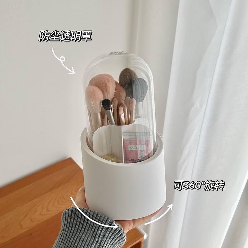 360-Degree Rotating Makeup Brush Holder - Smart Storage Organizer IH - Image 4