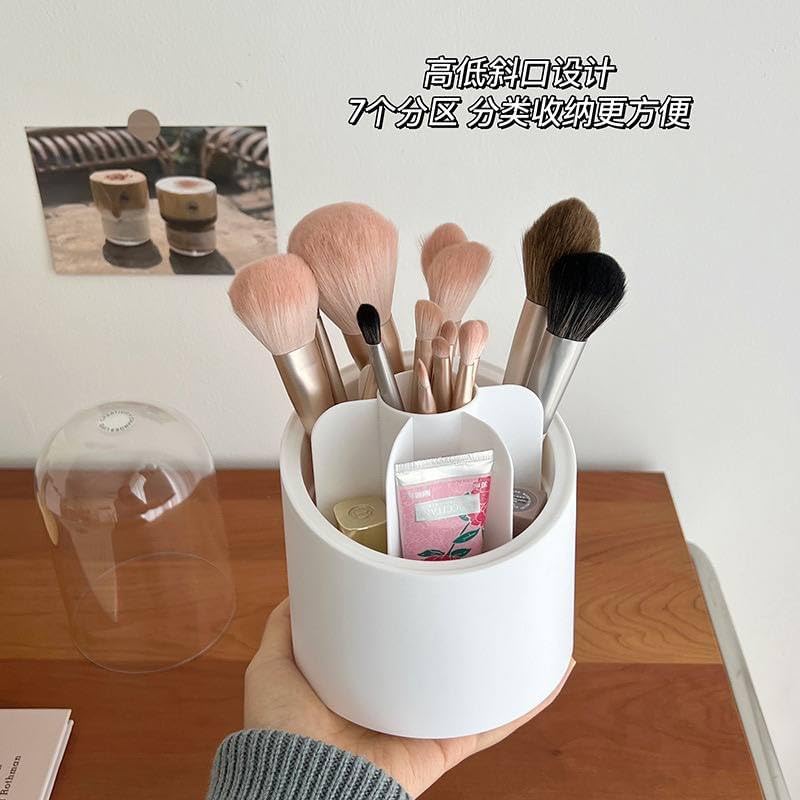 360-Degree Rotating Makeup Brush Holder - Smart Storage Organizer IH - Image 2