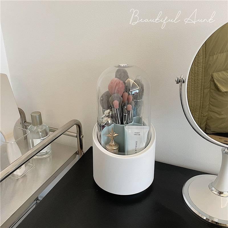 360-Degree Rotating Makeup Brush Holder - Smart Storage Organizer IH - Image 3