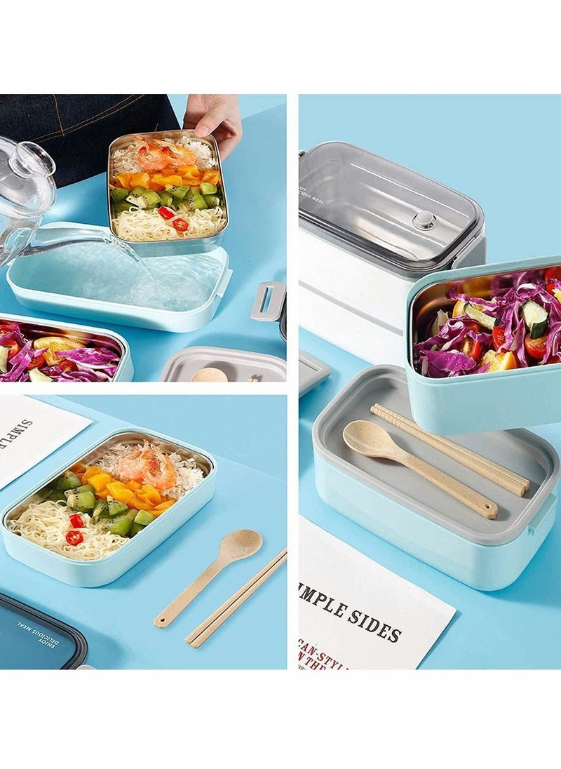 Y&D - Stainless Steel Bento Box Lunch Container for Kids and Adults Steamer with Dividers Leakproof Food Heater Meal Snack Packing Warmer in Office Family Rice Cooker - Image 1