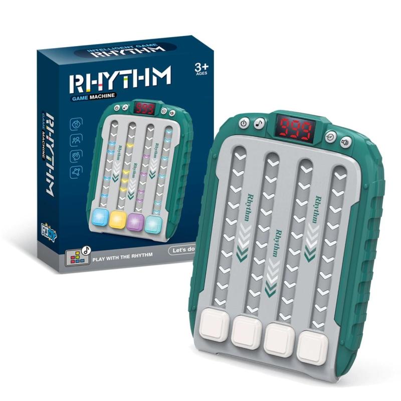 Rhythm Game With Adjustable Volume Control Speed Adjustment Challenge Your Reflexes Smart Puzzle Game - Multiplayer Battle Stress Relief Game Machine for Home Party - Image 1