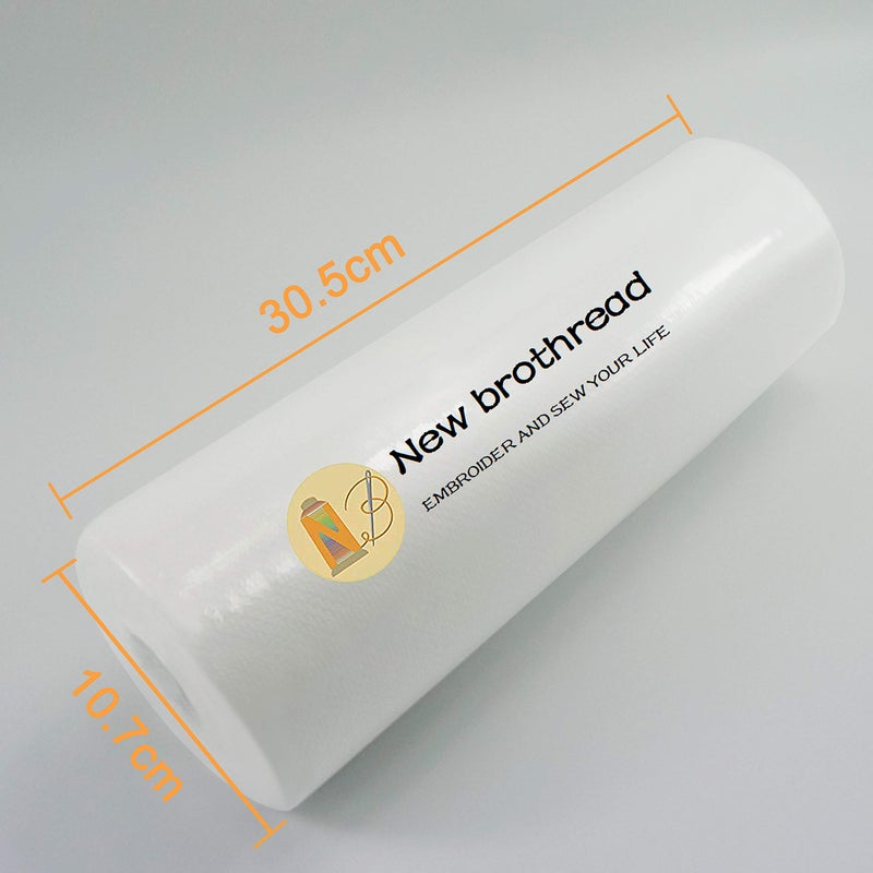 New brothread No Show Mesh Machine Embroidery Stabilizer Backing 12" x 50 Yd roll - Light Weight 1.8 oz - Cut into Variable Sizes for Machine Embroidery and Hand Sewing - Image 2