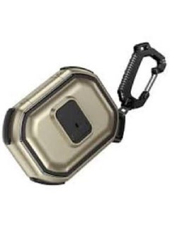 Generic Secure Lock Clip for Airpods Pro 2 with Keychain (Gold) 