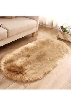 Beautiful Creative Home Imitation Wool Carpet Floor Mat Living Room Sofa Cold-Proof Foot Mat Bedroom Anti-Slip Mat 