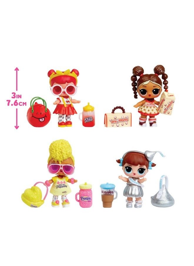 L.O.L. SURPRISE! - Lol Surprise Loves Mini Sweets Dolls 4 Pack 3 Jolly Rancher Pez Mike & Ikes Dum Dums W/ 32 Surprises Candy Theme Accessories Collectible Doll Paper Packaging - Image 1