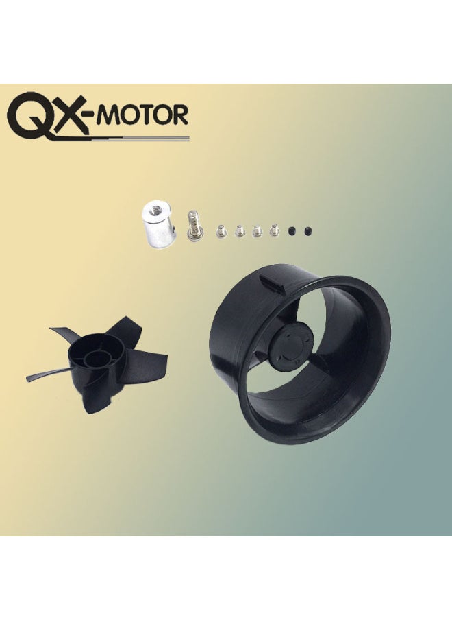 Generic - 64MM Ducted Fan Accessories Hardware Barrel Leaves Empty Ducted Suit Accessories Less Leaves More Leaves Fan Leaves-Color:Less Leaf Duct Set-Specification:64mm Duct - Image 1