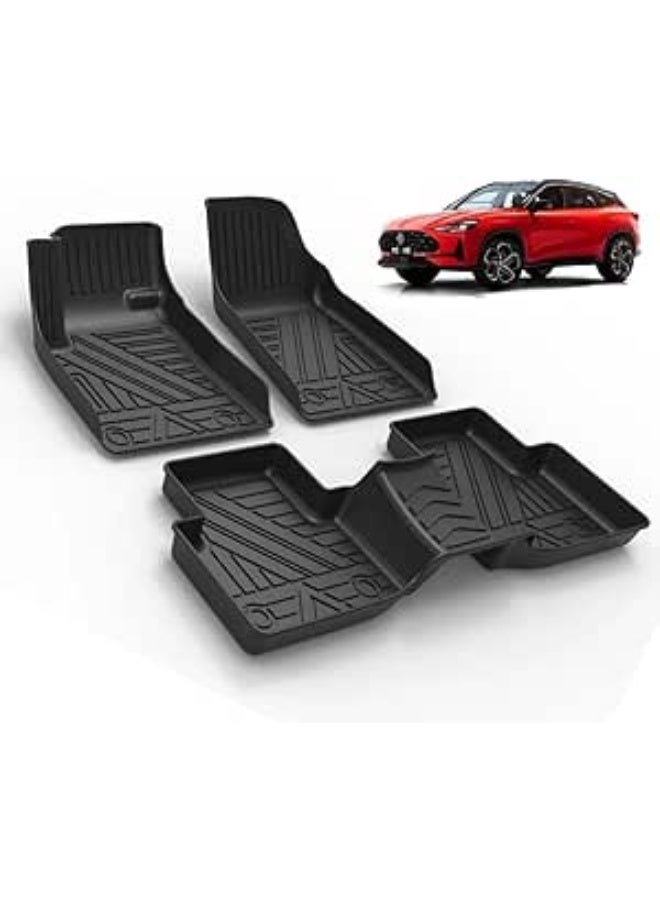 سجادة أرضية سوداء من مادة TPE لسيارة MG One، مقاس 45 سم × 45 سم × 3 سم، متوافقة مع سيارة MG One - Image 1