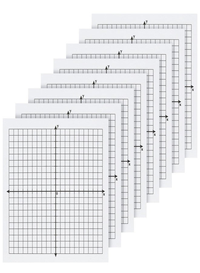 Tecreddy Graph Sticky Notes, 8 Pads, 3x3 Inch, Graph Paper Sticky Notes, Grid Sticky Notes, Coordinate Plane Sticky Notes for Office School Math Supplies - Image 1