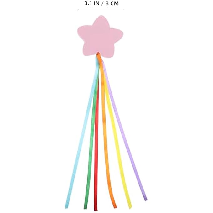 rayihni 2pcs Pink Star Ribbon Car Antenna Toppers 8cm for Auto Roof Decoration in Outdoor Travel and Daily Use - Image 3