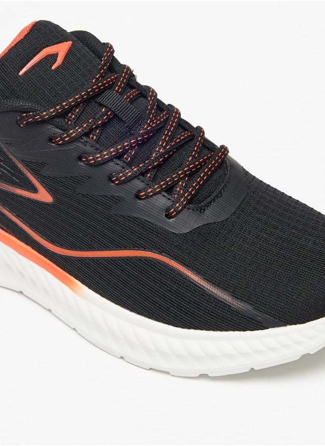 Dash Colourblock Sports Shoes with Lace-Up Closure and Pull Tabs  - Image 5
