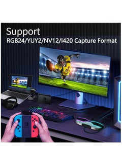 Capture Card, 4K HDMI Video Capture Card for Streaming, USB3.0 Low Latency, Full HD 4K 60/1080P 240FPS for Streaming/Gaming Recording, Works with Mac/PS5/PS4/Xbox/OBS/Nintendo Switch, Silver - pzsku/Z0D2D8FEE0F36B6938B74Z/45/_/1713854217/1c93d402-37bd-40f8-b1f1-0b1c10af8458