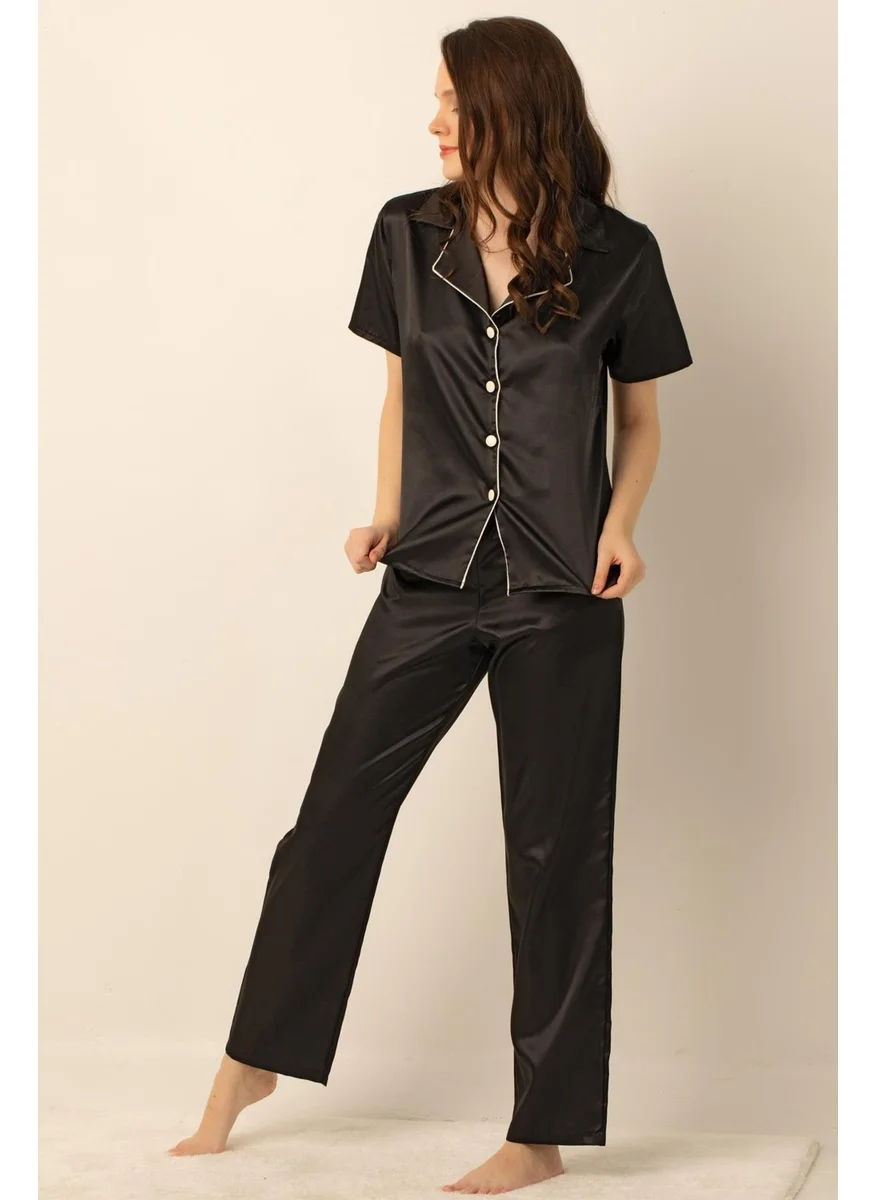 دو رى مى Miorre Women's Satin Pajama Set