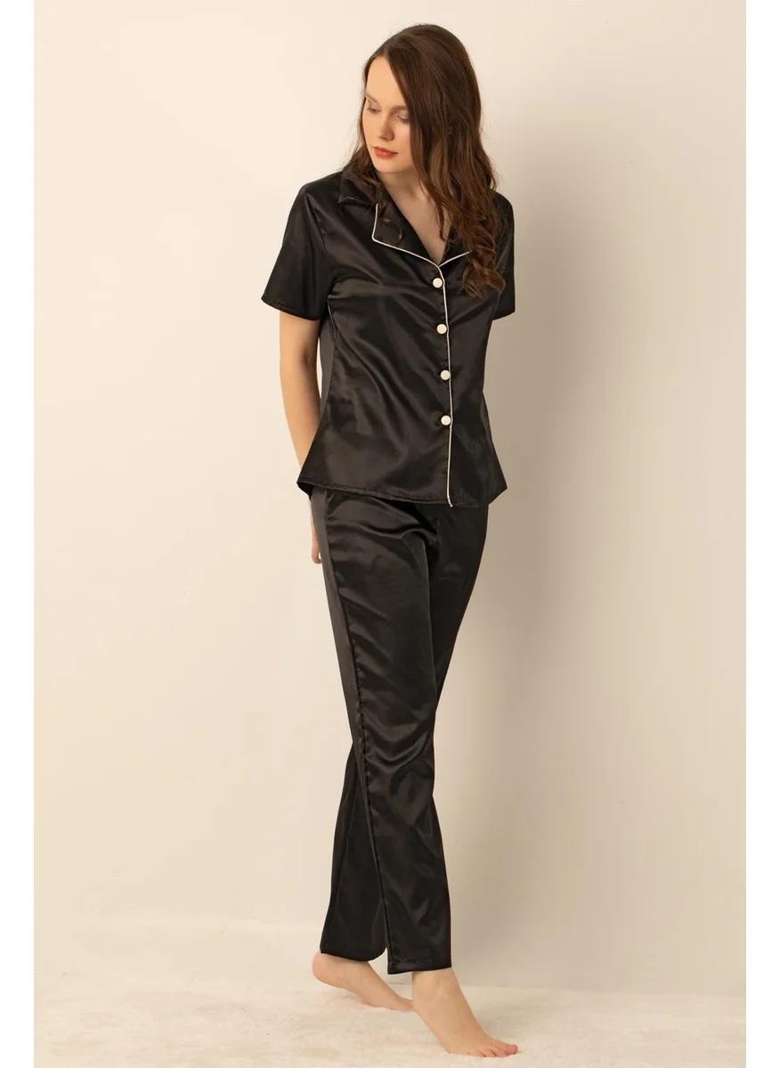 دو رى مى Miorre Women's Satin Pajama Set