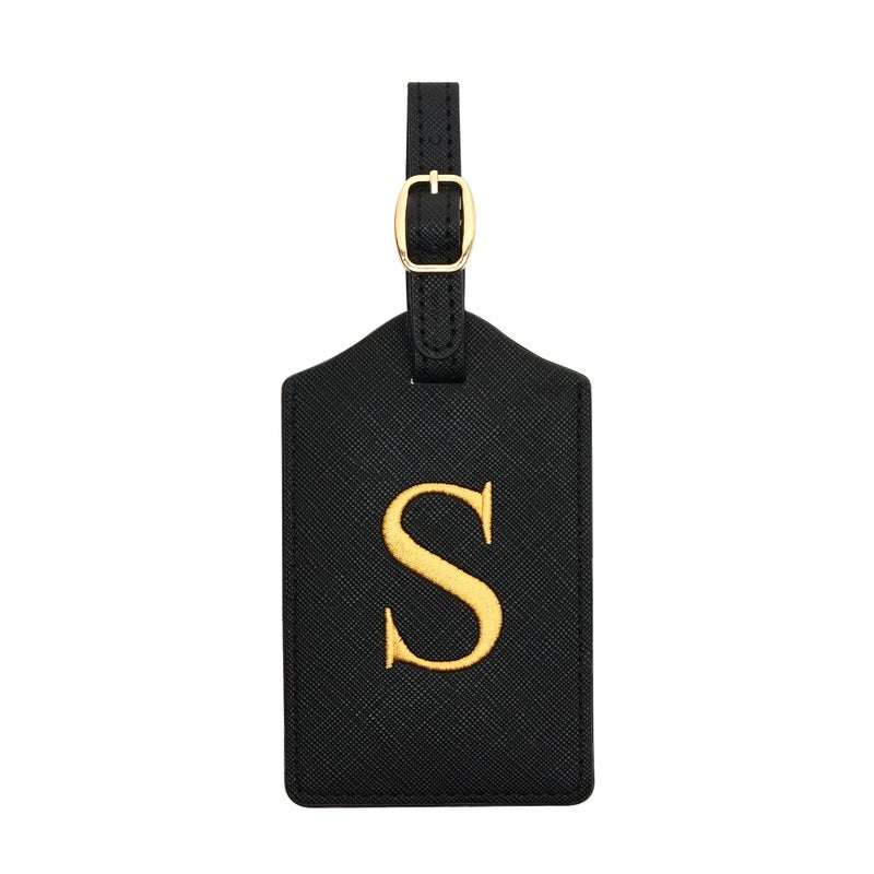 CHOIEO Luggage Tag PU Leather for Suitcase Baggage Handbag Travel Bag Label Suitcase Tag Label Tag w Name Card  Privacy Cover S