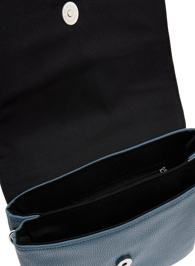 أكسيسورايز حقيبة كتف كالي زرقاء من الجلد الصناعي من أكسسورايز لندن - Image 5