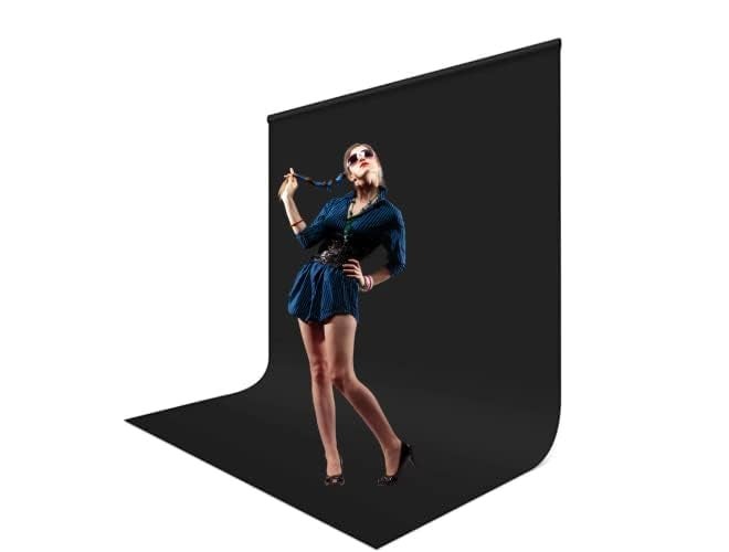 Smiledrive Background Sheet for Photography PVC PP Washable, Seamless Large Size 100x300 cm (Black & White) - Image 5