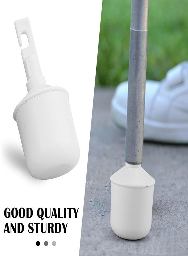 LCJAOF 2PCS White Rolling Ball Cane Tip - Hook Type Replacement Accessory for Blind Walking Cane and Walking Stick - Image 4