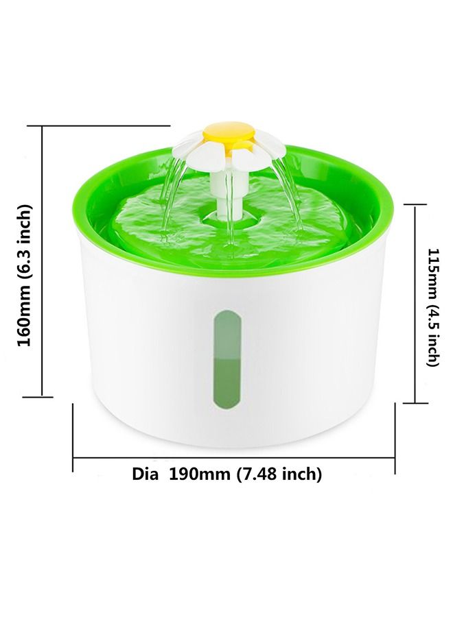 Generic Cat Water Fountain 1.6L Automatic Pet Fountain with Water Level Window for Cats and Small Dogs  - Image 3
