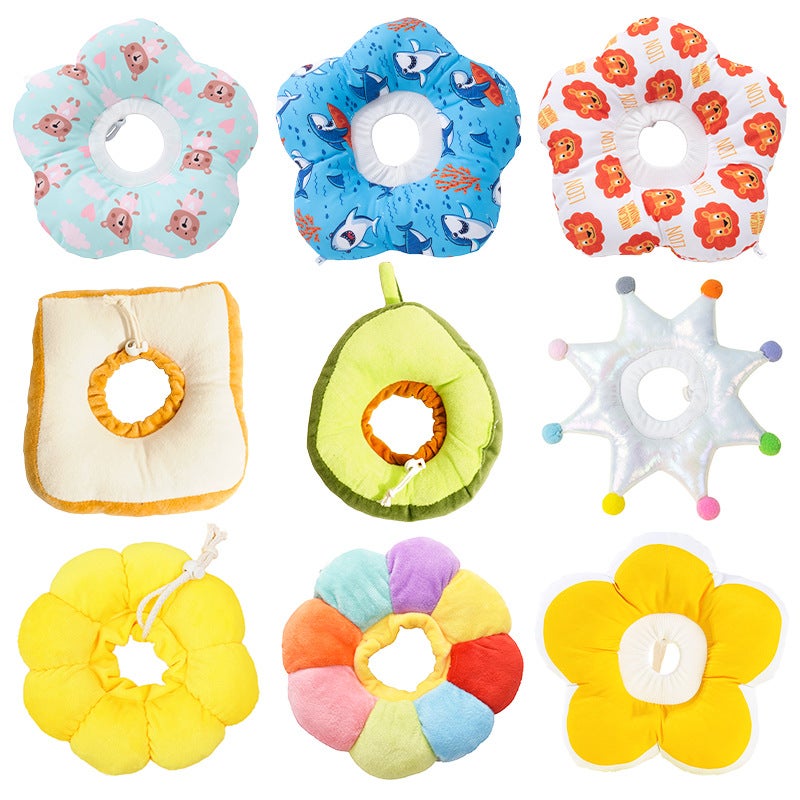 Dog Collar Elizabeth Ring Cat Anti-Licking Toast Bread Soft Headgear Pet Collar Sterilization Supplies - Image 2