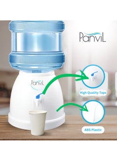 Panvil Compact Tabletop Water Dispenser for 5-Gallon Jugs – Instant Access to Chilled & Room Temperature Water for Home, Office, & Small Spaces  - Image 4