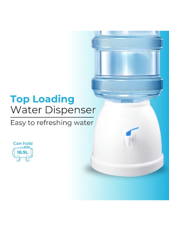 بانفيل موزع مياه صغير الحجم يوضع على الطاولة لأباريق سعة 5 جالون - وصول فوري إلى المياه المبردة ودرجة حرارة الغرفة للمنزل والمكتب والمساحات الصغيرة - Image 5