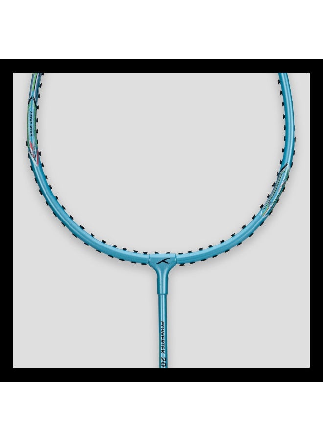 HUNDRED Powertek 200 Badminton Racket – Pre-Strung Lightweight Aluminium (Light Blue), Ideal for Beginners & Training - Image 2