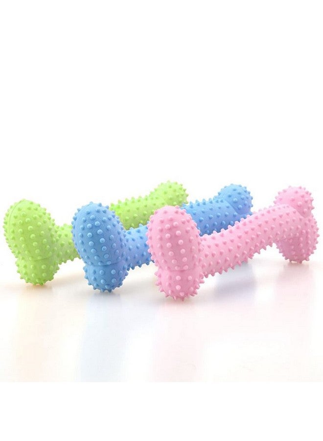 Emily Pets Dog Chew Torn Bone Toy For Puppy,Natural Rubber Interactive Dog Toys,Dog Bone Toy Chewers,Fetch, Bone Dog Puppy Molars Rubber Ball Play Tpr Pet Dog Toys 10 * 4Cm(Green) - Image 2