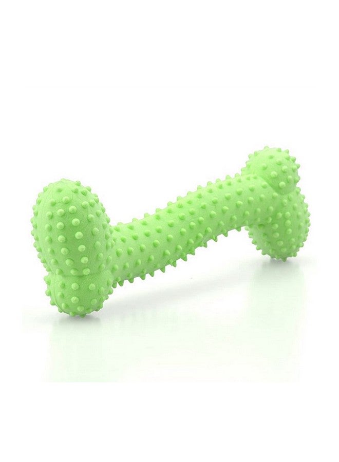 Emily Pets Dog Chew Torn Bone Toy For Puppy,Natural Rubber Interactive Dog Toys,Dog Bone Toy Chewers,Fetch, Bone Dog Puppy Molars Rubber Ball Play Tpr Pet Dog Toys 10 * 4Cm(Green) - Image 1