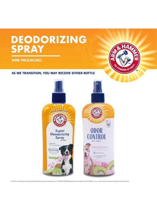 Arm & Hammer رذاذ مزيل الروائح الفائق للحيوانات الأليفة للكلاب، أفضل رذاذ لإزالة الروائح لجميع الكلاب والجروات | تركيبة بيكربونات الصوديوم مع رائحة زهر الكيوي، 8 أونصة سائلة (عبوة من 2) قد يختلف التعبئة - Image 3
