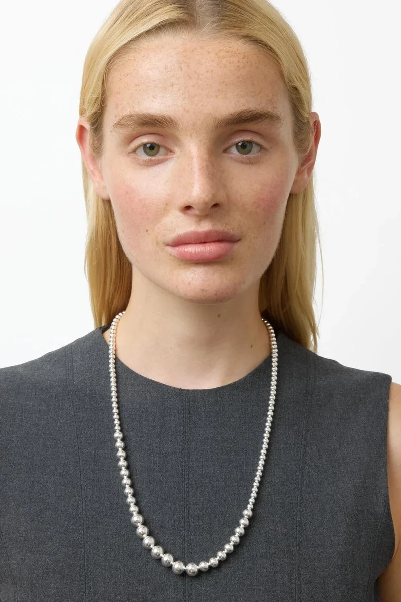 LIE STUDIO Lustrous Hammered Chain Necklace