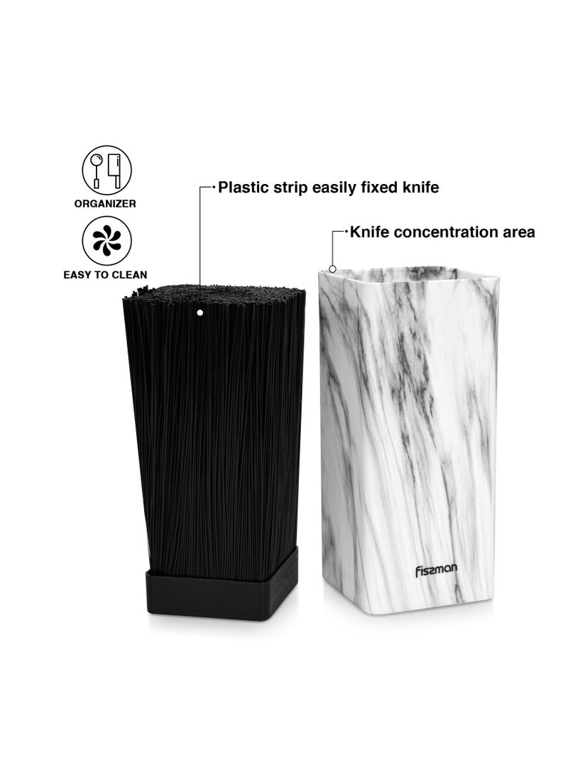 Fissman منظم سكاكين المطبخ شكل مربع رخام 10 سم - Image 5