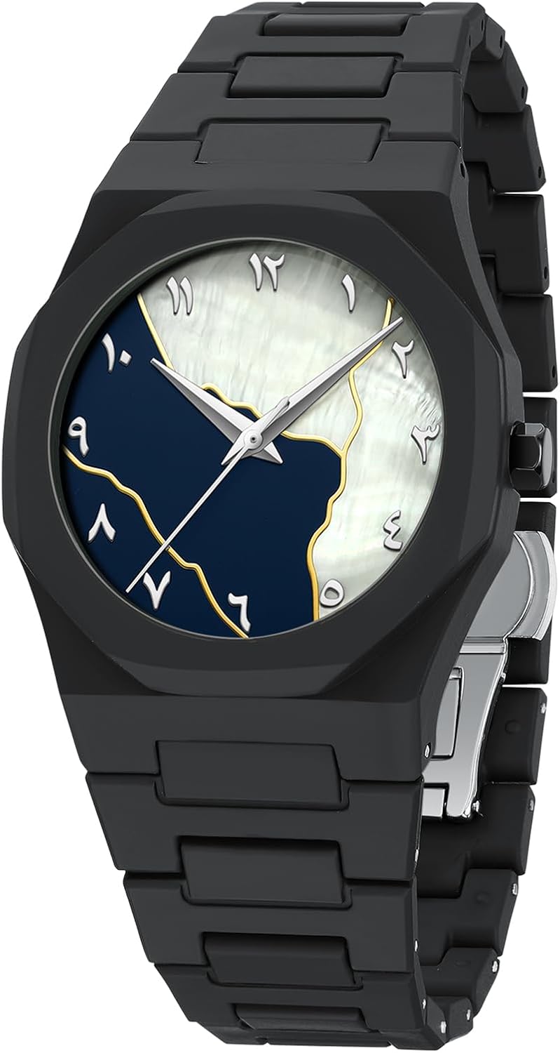 NIBOSI Men's Business Watches Analog Minimalism Dial Octagon Watches for Men Casual Waterproof Dress Wrist Watch Black Plastic Strap - Image 2